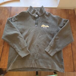 Roots Canada Vintage 1/4 Zip Pullover - Men’s XL - Faded Olive Green - Fleece